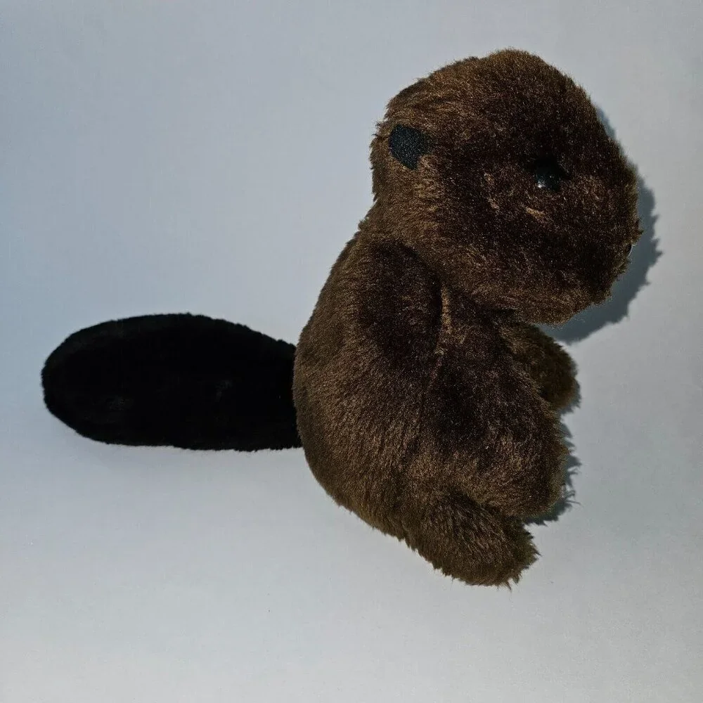 VTG Brown Beaver Hand Puppet Plush 8